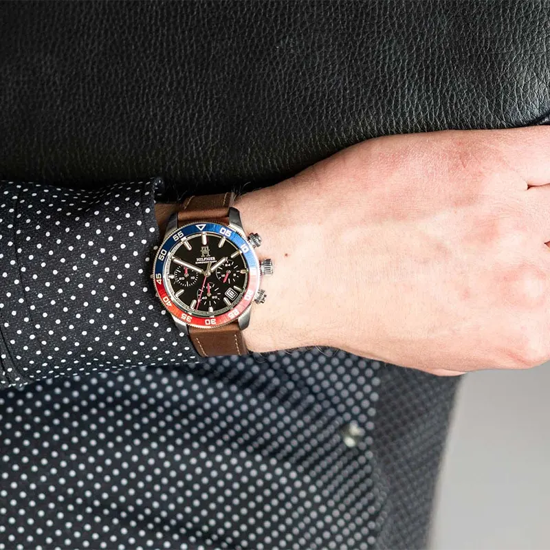 Tommy Hilfiger TH85 Chronograph Pepsi Men's Watch Watch- 1792166